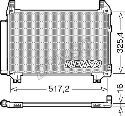 Denso DCN50101 - Конденсатор кондиционера autosila-amz.com