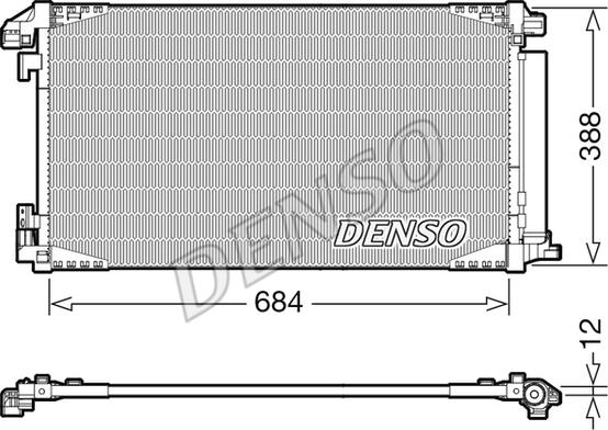 Denso DCN50119 - Конденсатор кондиционера autosila-amz.com