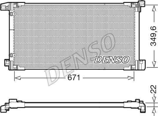 Denso DCN50114 - Конденсатор кондиционера autosila-amz.com
