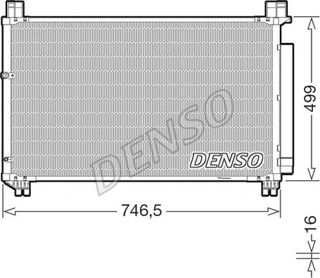 Denso DCN50131 - Конденсатор кондиционера autosila-amz.com