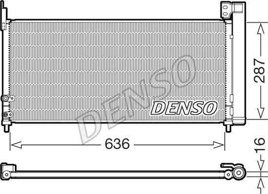 Denso DCN50122 - Конденсатор кондиционера autosila-amz.com