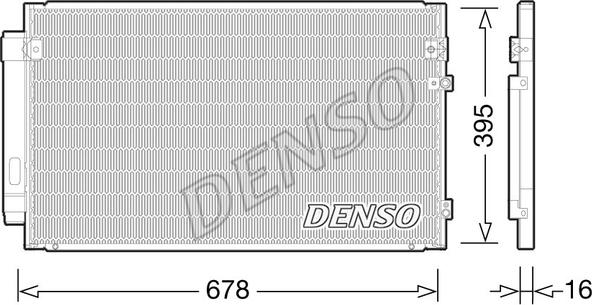 Denso DCN51012 - Конденсатор кондиционера autosila-amz.com