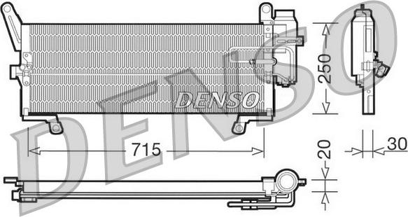 Denso DCN09094 - Конденсатор кондиционера autosila-amz.com