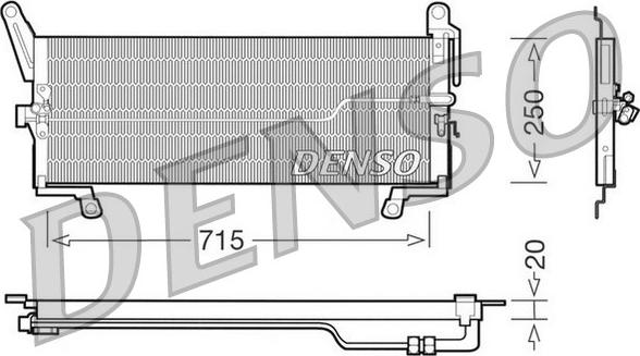 Denso DCN09098 - Конденсатор кондиционера autosila-amz.com