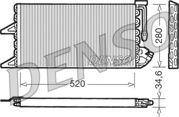 Denso DCN09092 - Конденсатор кондиционера autosila-amz.com