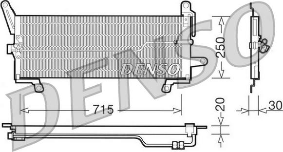 Denso DCN09097 - Конденсатор кондиционера autosila-amz.com