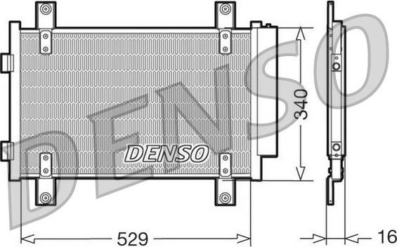 Denso DCN09049 - Конденсатор кондиционера autosila-amz.com