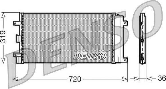 Denso DCN09042 - Конденсатор кондиционера autosila-amz.com