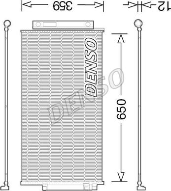 Denso DCN09047 - Конденсатор кондиционера autosila-amz.com