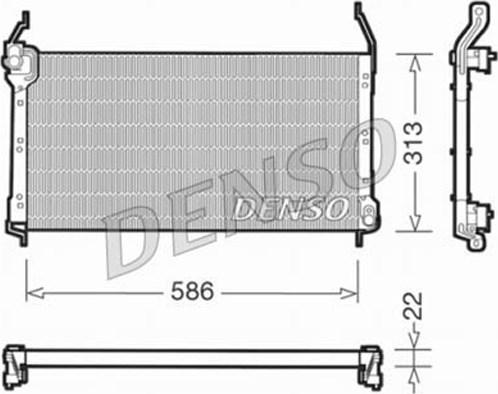 Denso DCN09014 - Конденсатор кондиционера autosila-amz.com