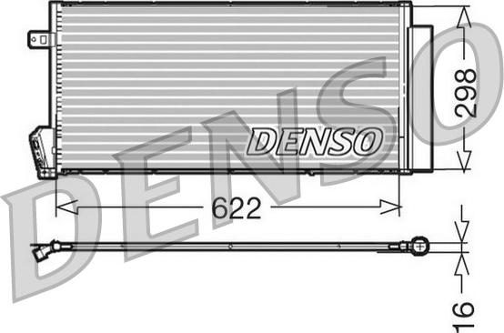 Denso DCN09018 - Конденсатор кондиционера autosila-amz.com