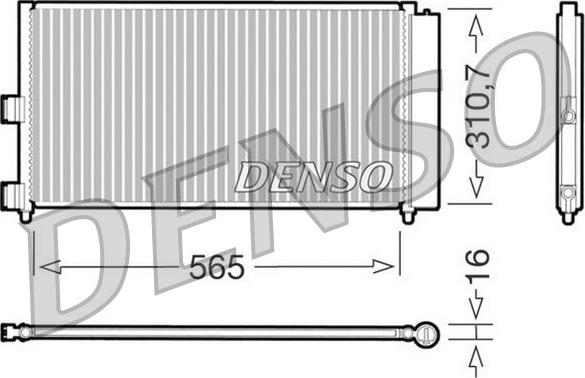 Denso DCN09070 - Конденсатор кондиционера autosila-amz.com