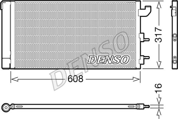 Denso DCN09144 - Конденсатор кондиционера autosila-amz.com