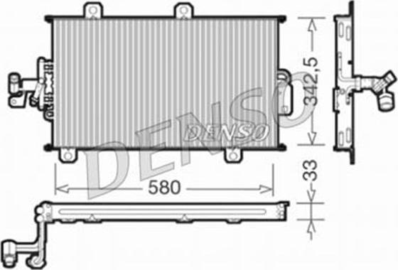 Denso DCN09140 - Конденсатор кондиционера autosila-amz.com