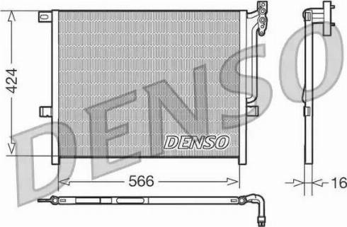 Denso DCN05004 - Конденсатор кондиционера autosila-amz.com
