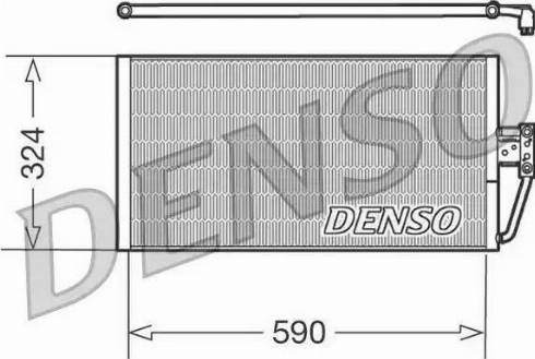 Denso DCN05006 - Конденсатор кондиционера autosila-amz.com