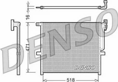 Denso DCN05001 - Конденсатор кондиционера autosila-amz.com