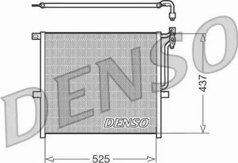 Denso DCN05008 - Конденсатор кондиционера autosila-amz.com