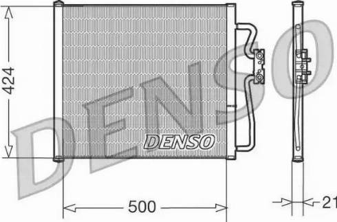 Denso DCN05007 - Конденсатор кондиционера autosila-amz.com