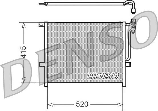 Denso DCN05010 - Конденсатор кондиционера autosila-amz.com