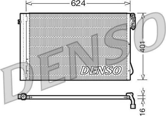 Denso DCN05011 - Конденсатор кондиционера autosila-amz.com