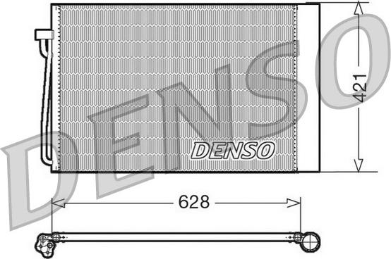 Denso DCN05018 - Конденсатор кондиционера autosila-amz.com