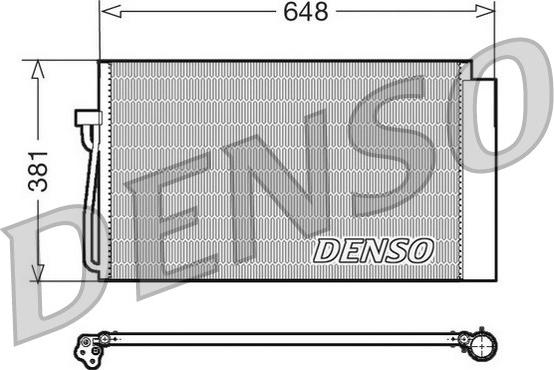 Denso DCN05017 - Конденсатор кондиционера autosila-amz.com