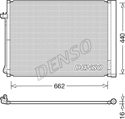 Denso DCN05030 - Конденсатор кондиционера autosila-amz.com