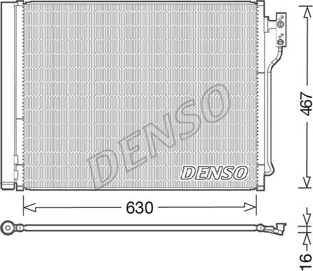 Denso DCN05031 - Конденсатор кондиционера autosila-amz.com