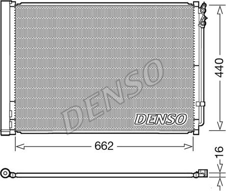 Denso DCN05032 - Конденсатор кондиционера autosila-amz.com