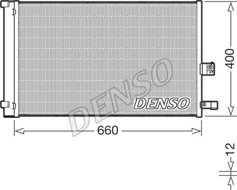 Denso DCN05037 - Конденсатор кондиционера autosila-amz.com