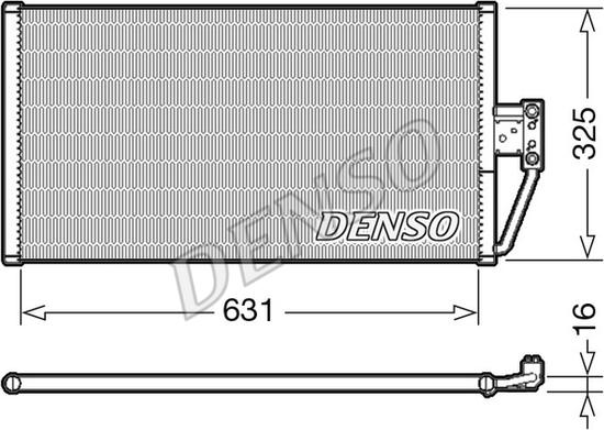 Denso DCN05021 - Конденсатор кондиционера autosila-amz.com