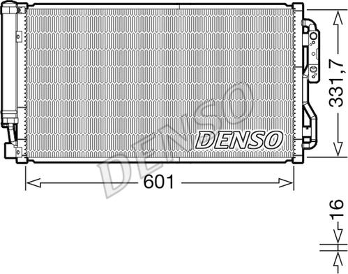 Denso DCN05105 - Конденсатор кондиционера autosila-amz.com