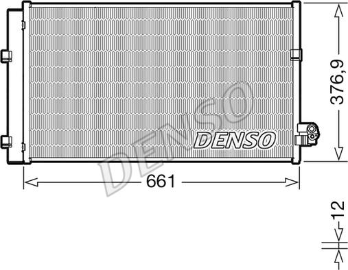 Denso DCN05106 - Конденсатор кондиционера autosila-amz.com