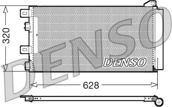 Denso DCN05101 - Конденсатор кондиционера autosila-amz.com