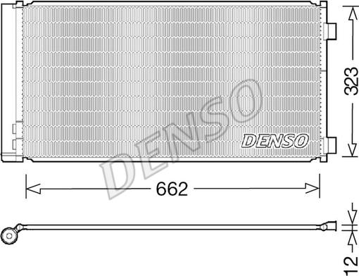 Denso DCN05103 - Конденсатор кондиционера autosila-amz.com