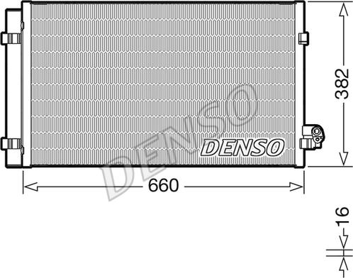 Denso DCN05107 - Конденсатор кондиционера autosila-amz.com