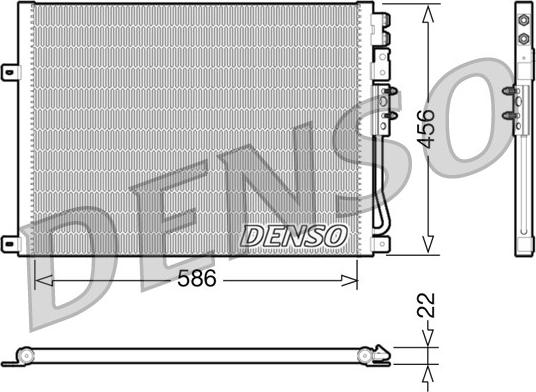 Denso DCN06009 - Конденсатор кондиционера autosila-amz.com