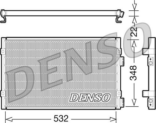 Denso DCN06002 - Конденсатор кондиционера autosila-amz.com