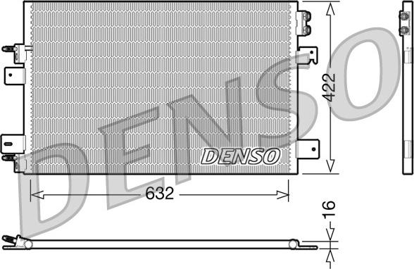 Denso DCN06007 - Конденсатор кондиционера autosila-amz.com