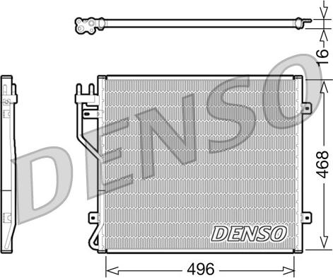 Denso DCN06010 - Конденсатор кондиционера autosila-amz.com