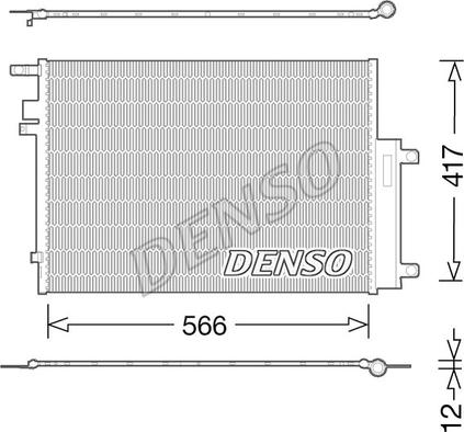 Denso DCN06017 - Конденсатор кондиционера autosila-amz.com