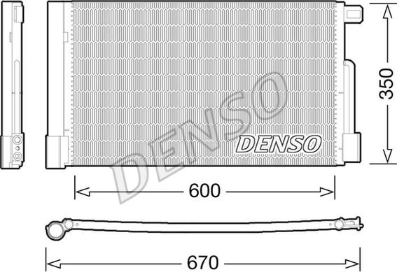 Denso DCN01004 - Конденсатор кондиционера autosila-amz.com