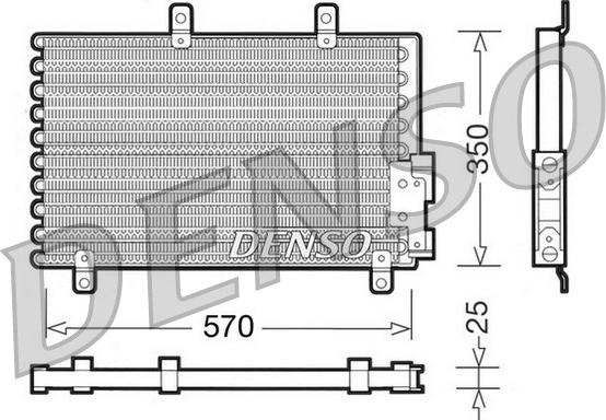 Denso DCN01001 - Конденсатор кондиционера autosila-amz.com