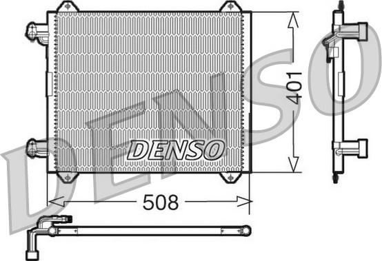 Denso DCN02009 - Конденсатор кондиционера autosila-amz.com