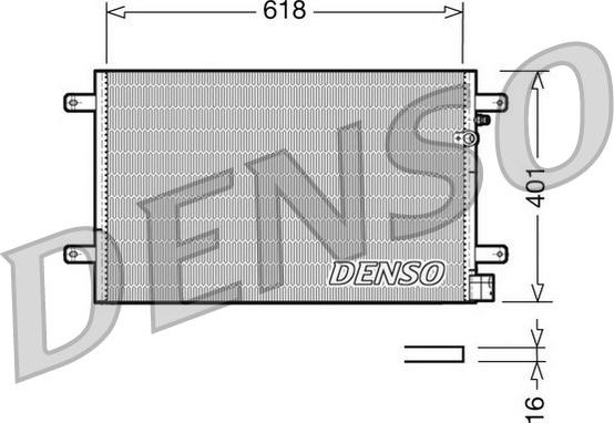 Denso DCN02006 - Конденсатор кондиционера autosila-amz.com