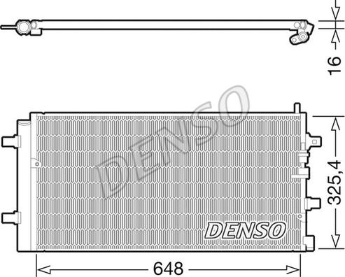 Denso DCN02002 - Конденсатор кондиционера autosila-amz.com