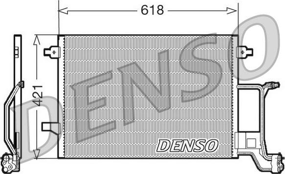 Denso DCN02015 - Конденсатор кондиционера autosila-amz.com