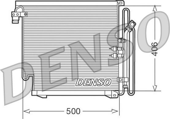 Denso DCN02010 - Конденсатор кондиционера autosila-amz.com