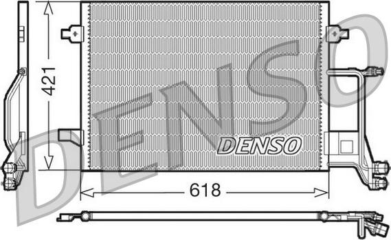 Denso DCN02013 - Конденсатор кондиционера autosila-amz.com